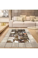 Dot Taban- Deri Desenli Salon Halısı Dod Taban - 120 x 350