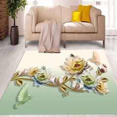 Dot Taban- Güvercin Desenli Salon Halısı