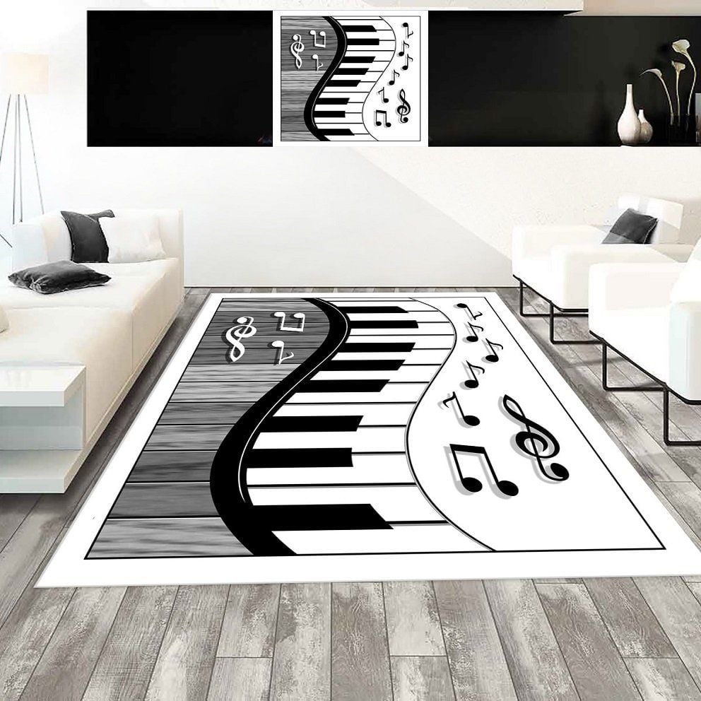 Dot Taban- Risse Halı Müzik Temali Salon Halısı