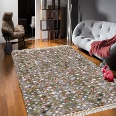 Dot Taban-  Renk Cümbüşü Gri Renkli Salon Halısı