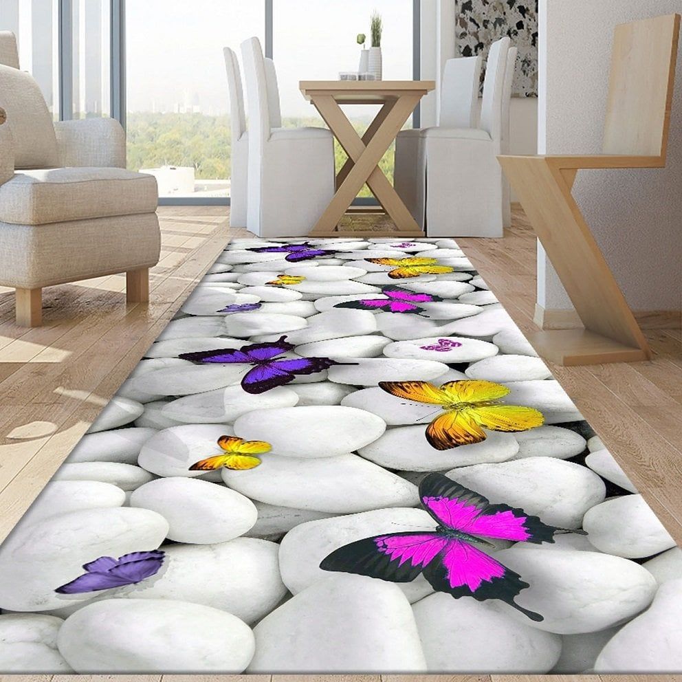 Dot Taban- Kelebek Taş Desenli Salon Halısı