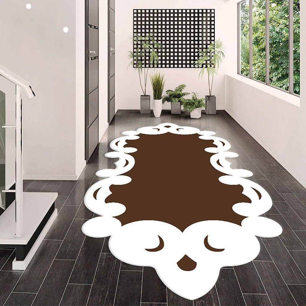 Dot Taban- Ay Model Lazer Kesim Kahverengi Yolluk Ve Salon Halısı