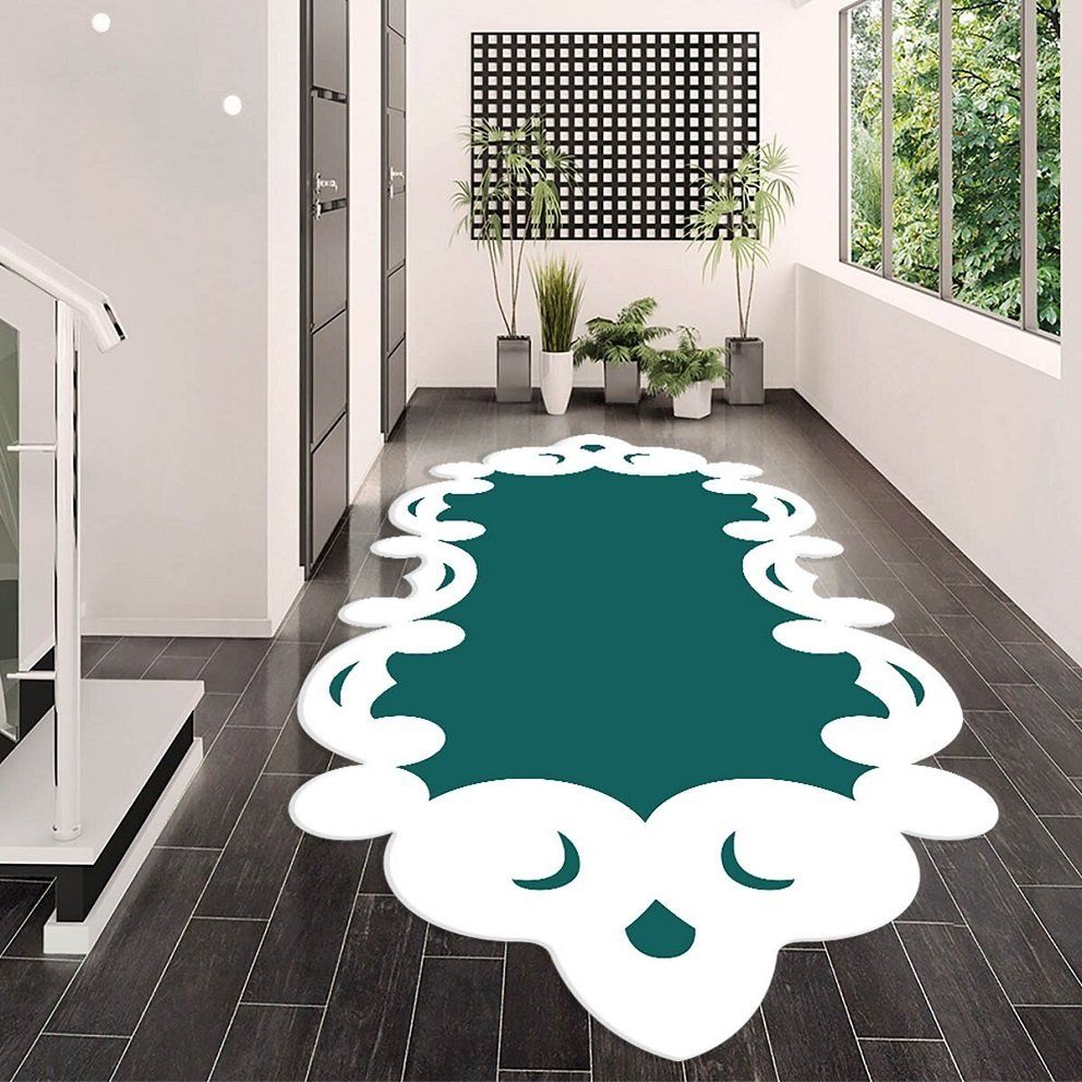 Dot Taban- Ay Model Lazer Kesim Yeşil Renkli Yolluk Ve Salon Halısı
