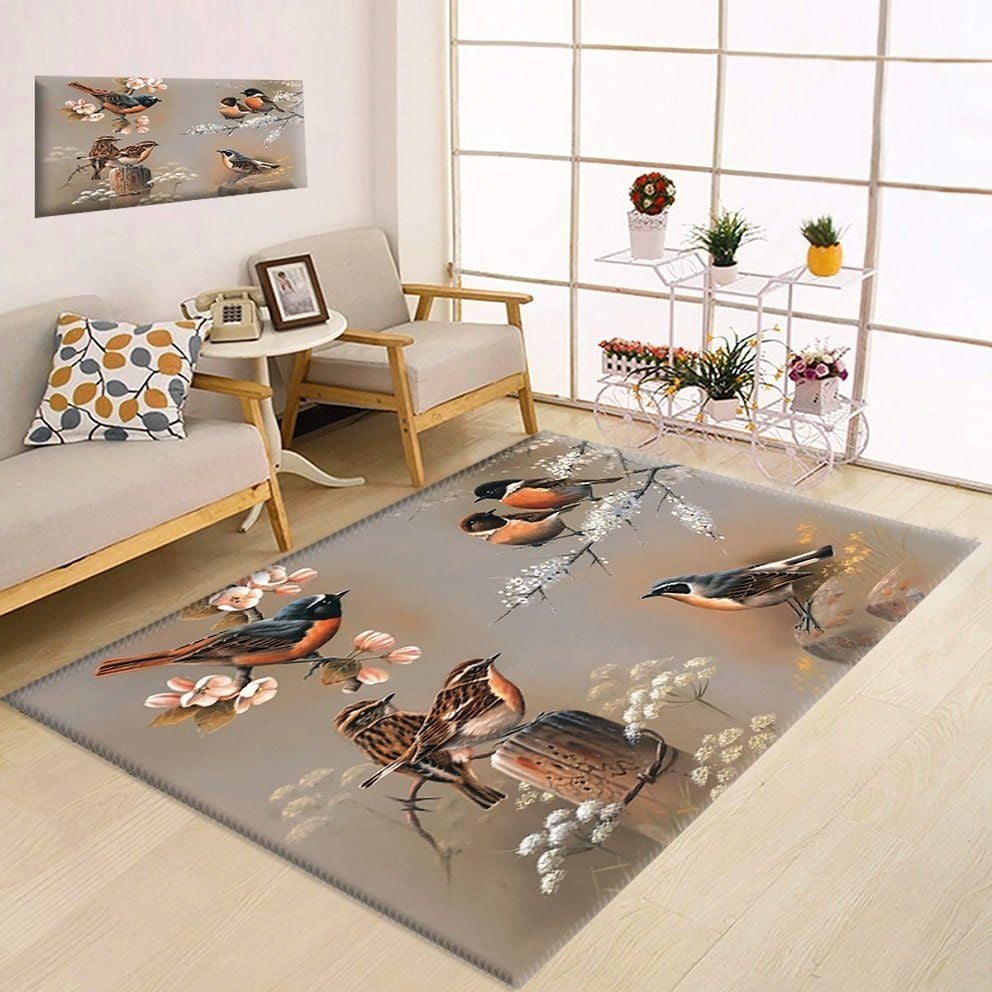 Dot Taban- Serçe Desenli Salon Halısı
