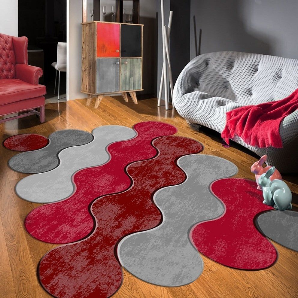 Dot Taban- Bulut Desen Kiremit Grili Salon Halısı