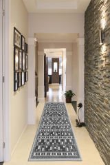 Dot Taban- Kilim Desenli Gri Renkli Ok Figürlü Yolluk Ve Salon Halısı