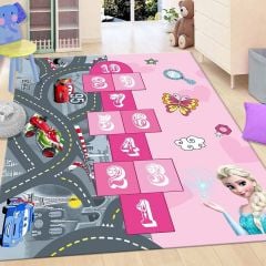 Dot Taban- Seksek Desenli Kız Erkek Çocuk Halısı