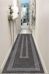 Dot Taban- Decozade Kaydırmaz Antrasit Gri Makinede yıkanır leke tutmaz Yolluk Halı