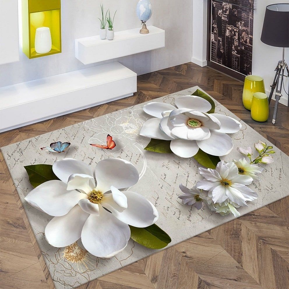 Dot Taban- 3D Şiir Desenli Salon Halısı