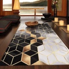 Dot Taban- Risse Halı-Küp Desenli Salon Halısı Dod Taban - 80 x 700